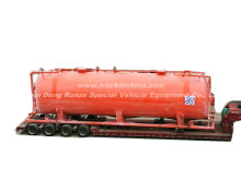 Ανυψωτική δεξαμενή LDPE 60cbm -80cbm (500 bbl Frac Tank) για την προσφορά πετρελαϊκών οξέων στο πετρέλαιο και συγκρατημένα με ρυμουλκούμενα οχήματα Ευκολία μεταφοράς Χημική ουσία περιέχει HCl