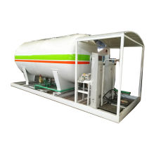 10000 λίτρα Υγραέριο LPG με δύο Dispenser για 4tons LPG σταθμό πλήρωσης καυσίμων αερίου LPG Σταθμός αντεπιστροφής με εύκολη μεταφορά